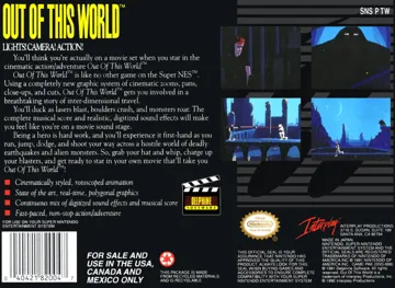 Out of this World (USA) (Beta) box cover back